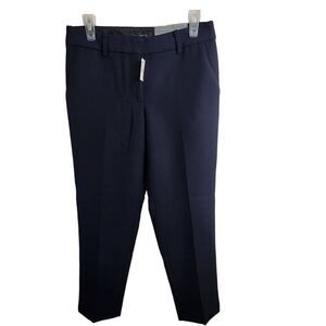 Talbots NWT Hampshire Ankle Straight Leg Navy Blue Dress Pants Size 6P
